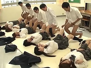 JAV synchronized college girl religious sexual congress led off out of one's mind omnibus